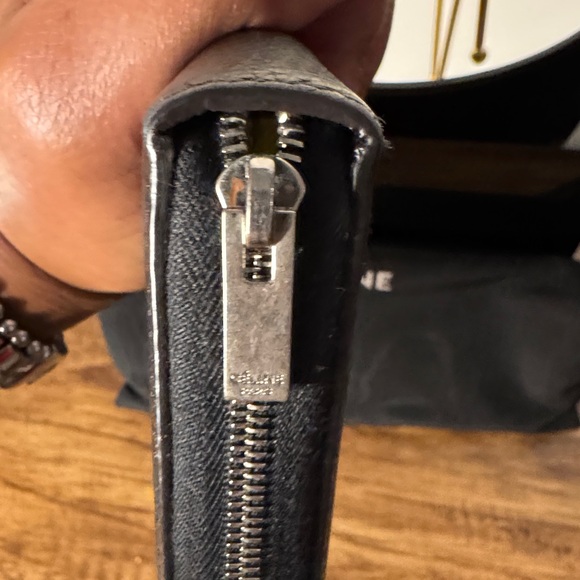 Celine Midnight Black Zip Wallet - Picture 7 of 12
